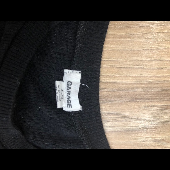 Garage Black Crop top with a Colourful stripe - Picture 5 of 5